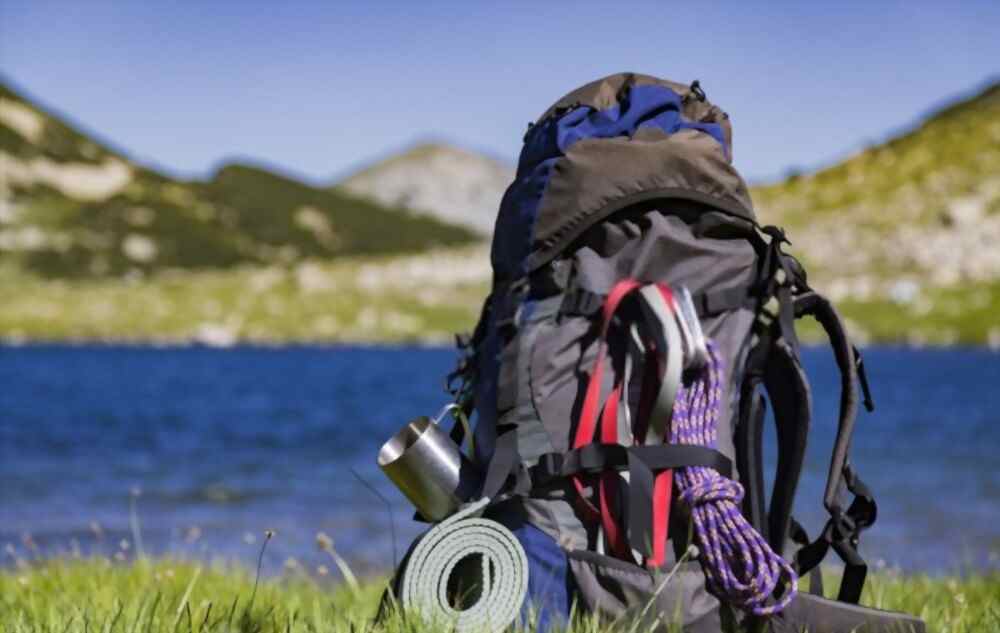 Backpack with all the hiking essentials
