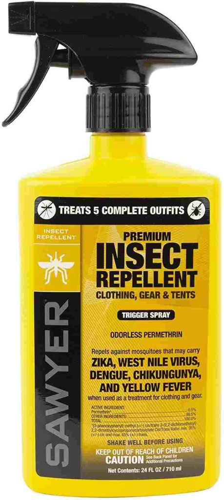 Premium Permethrin Insect Repellent for gears, tents, clothing by hikingpirates